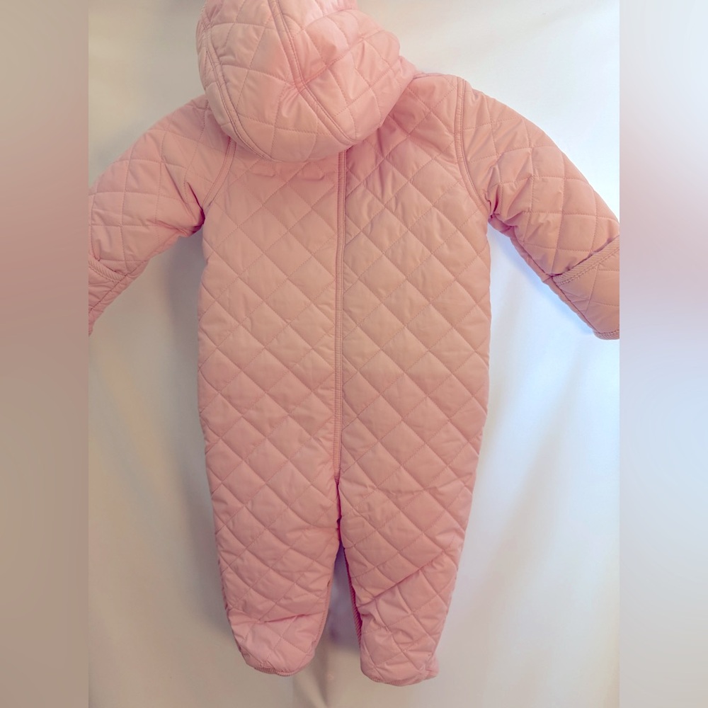 Ralph Lauren Pink Infant Snow Suit 9 mo. See photos for color blemish. - Picture 2 of 2